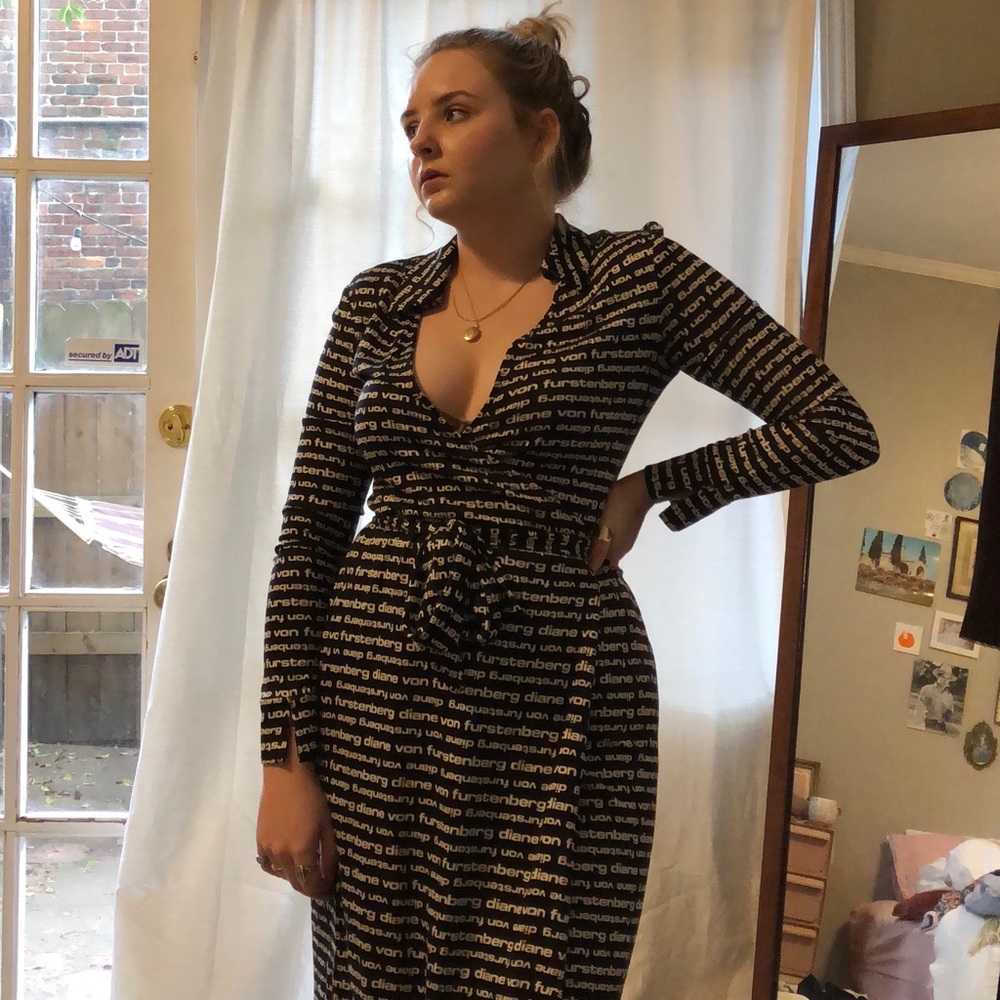 Silk Vintage Diane Von Furstenburg Wrap Dress